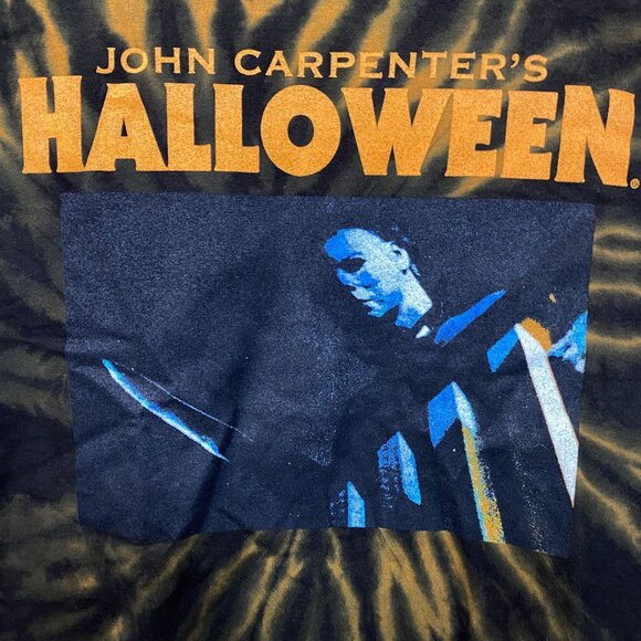 John Carpenter's Halloween Micheal Myers Tie Dye Cropped T-Shirt Small - Picture 2 of 4